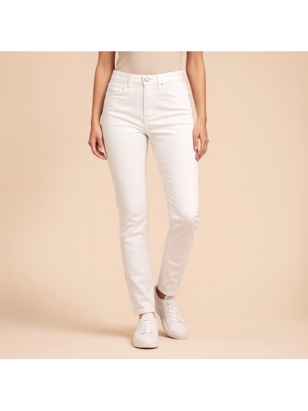 G/FORE Women's White Skinny Stretch Jeans 2